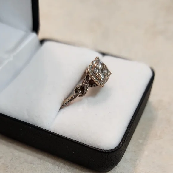 LEVIAN 14k Rose Gold Diamond Ring - Picture 3 of 5